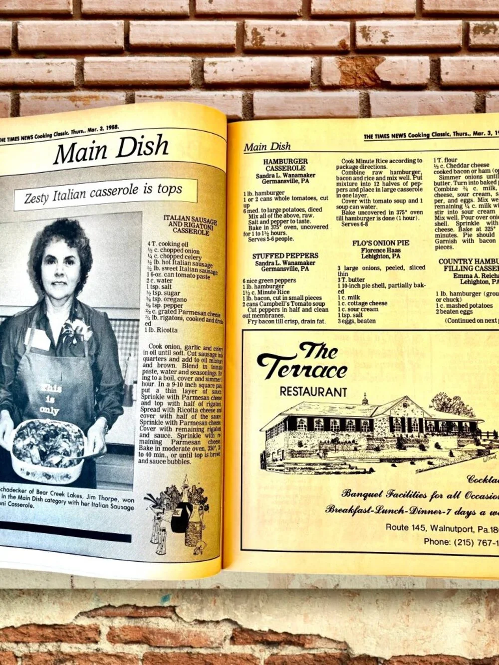 Vintage 1988 Paperback Cookbook THE TIMES NEWS COOKING RECIPE GUIDE Pamphlet
